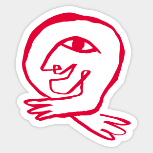 Twisted Red Sticker